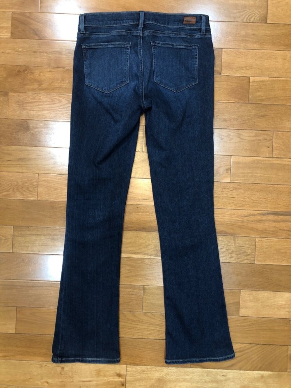 Paige Manhattan Maternity Flare Blue Jeans Mom To Be Fashion Size 30 - Picture 10 of 13